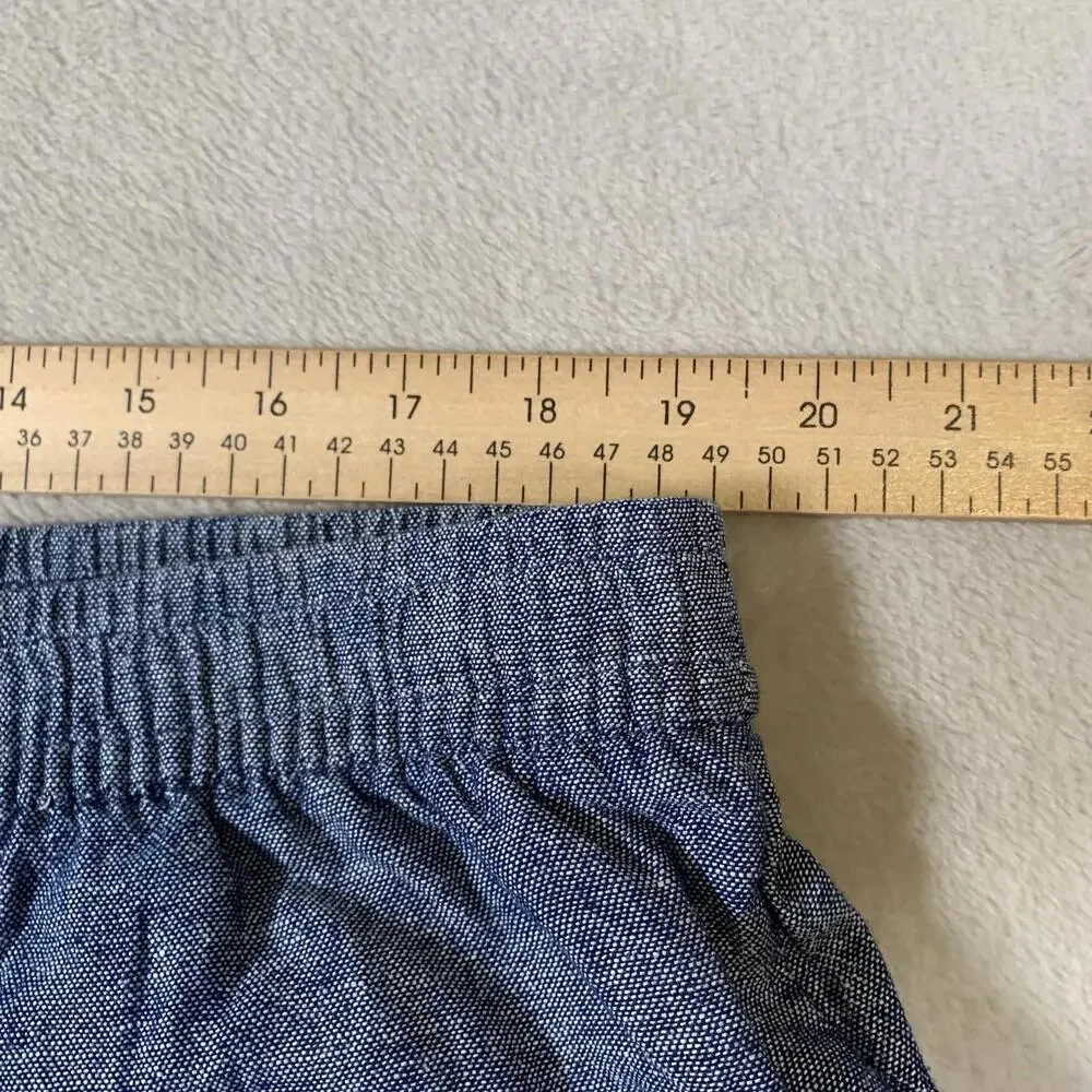 Old Navy Shorts Mens XL Blue 55% Linen Blend Outdoors‎ Beach Preppy 9.5